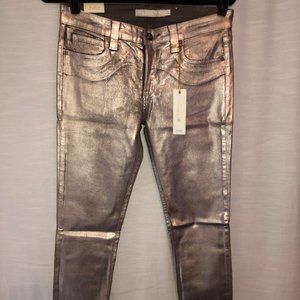 Rare Frankie B Metallic Gold Waxed Coated